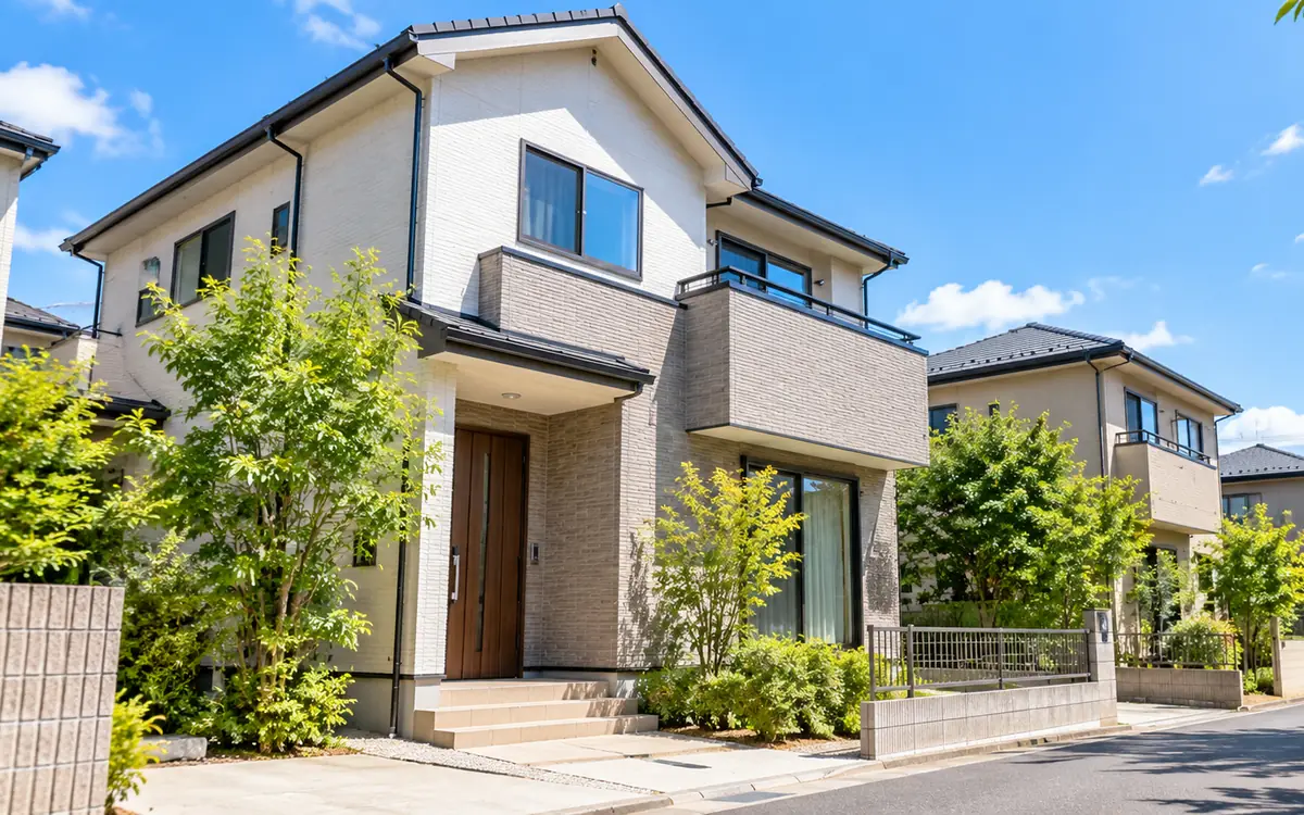 2階建ての戸建て住宅の外観のイメージ画像